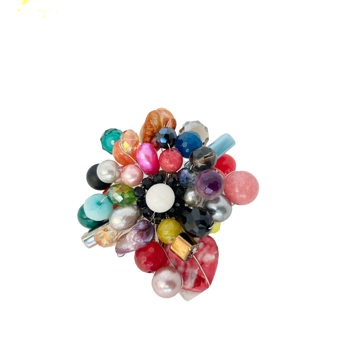 Broche piedras naturales, vista 3 – Fahoma