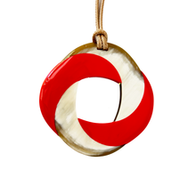 Cargar imagen en el visor de la galería, Collar circular asta esmaltada
