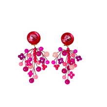 Cargar imagen en el visor de la galería, caravanas de resina fucsia
