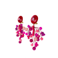Caravanas Rama fucsias, vista 3 – Fahoma