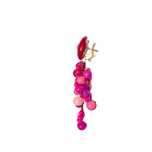 Cargar imagen en el visor de la galería, Caravanas "RAMA" fucsias
