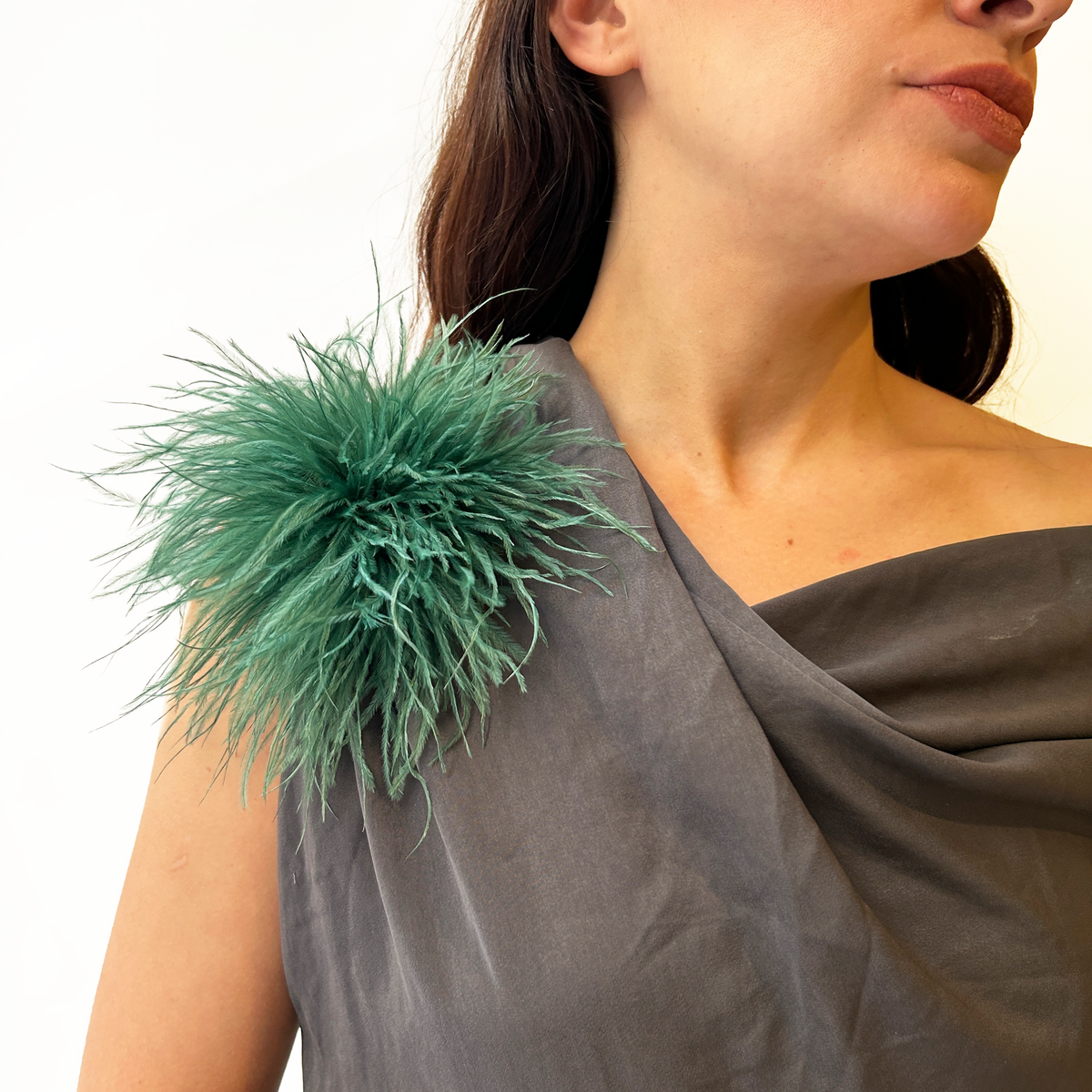 Broche de plumas – Fahoma, bijouterie en Uruguay