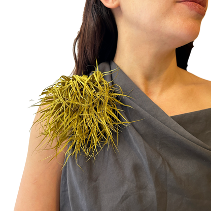 Broche de tela con volumen – Fahoma, bijouterie en Uruguay