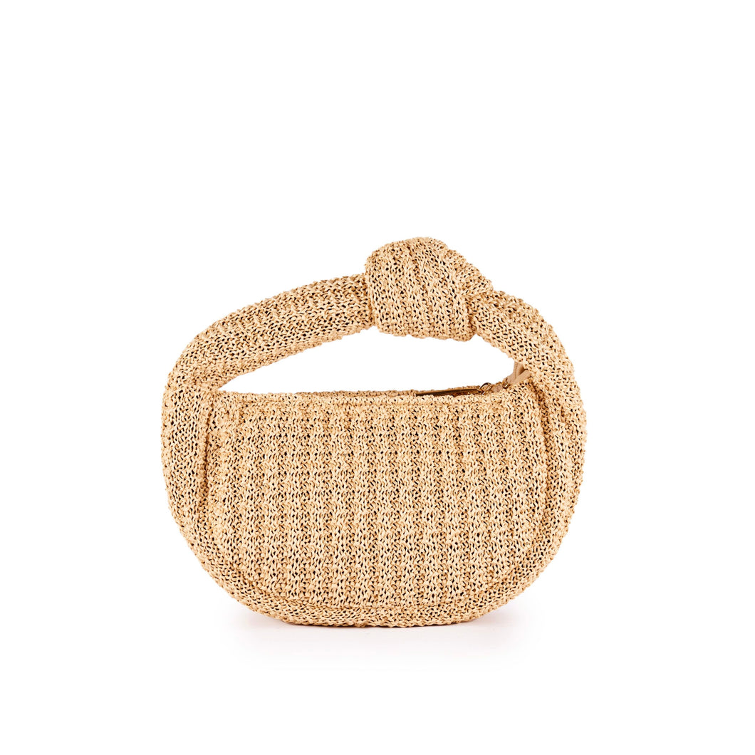 Bolso nudo de rafia