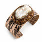 Pulsera piel y perla barroca, vista 6 – Fahoma