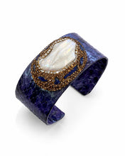 Cargar imagen en el visor de la galería, Pulsera piel y perla barroca
