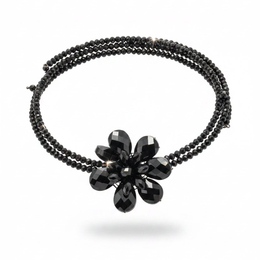 Choker flor negra – Fahoma, bijouterie en Uruguay