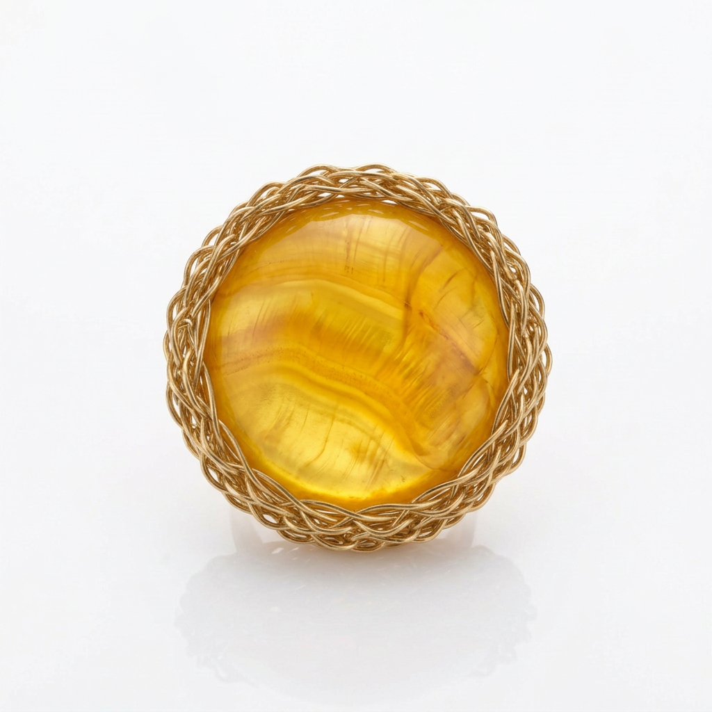 Anillo nacar amarillo