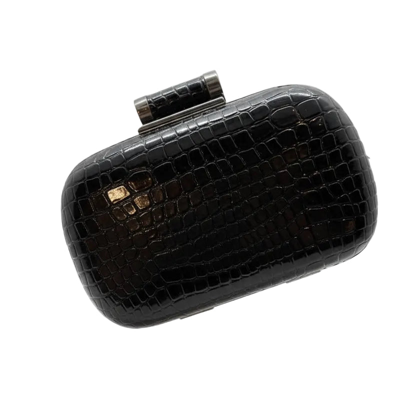 Bolso croco negro – Fahoma, bijouterie en Uruguay