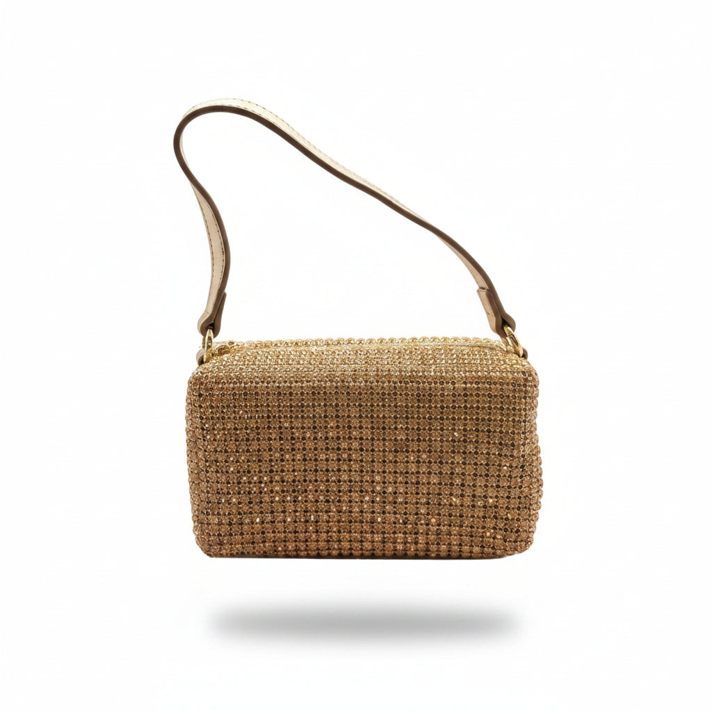 Bolso de strass rosa – Fahoma, bijouterie en Uruguay