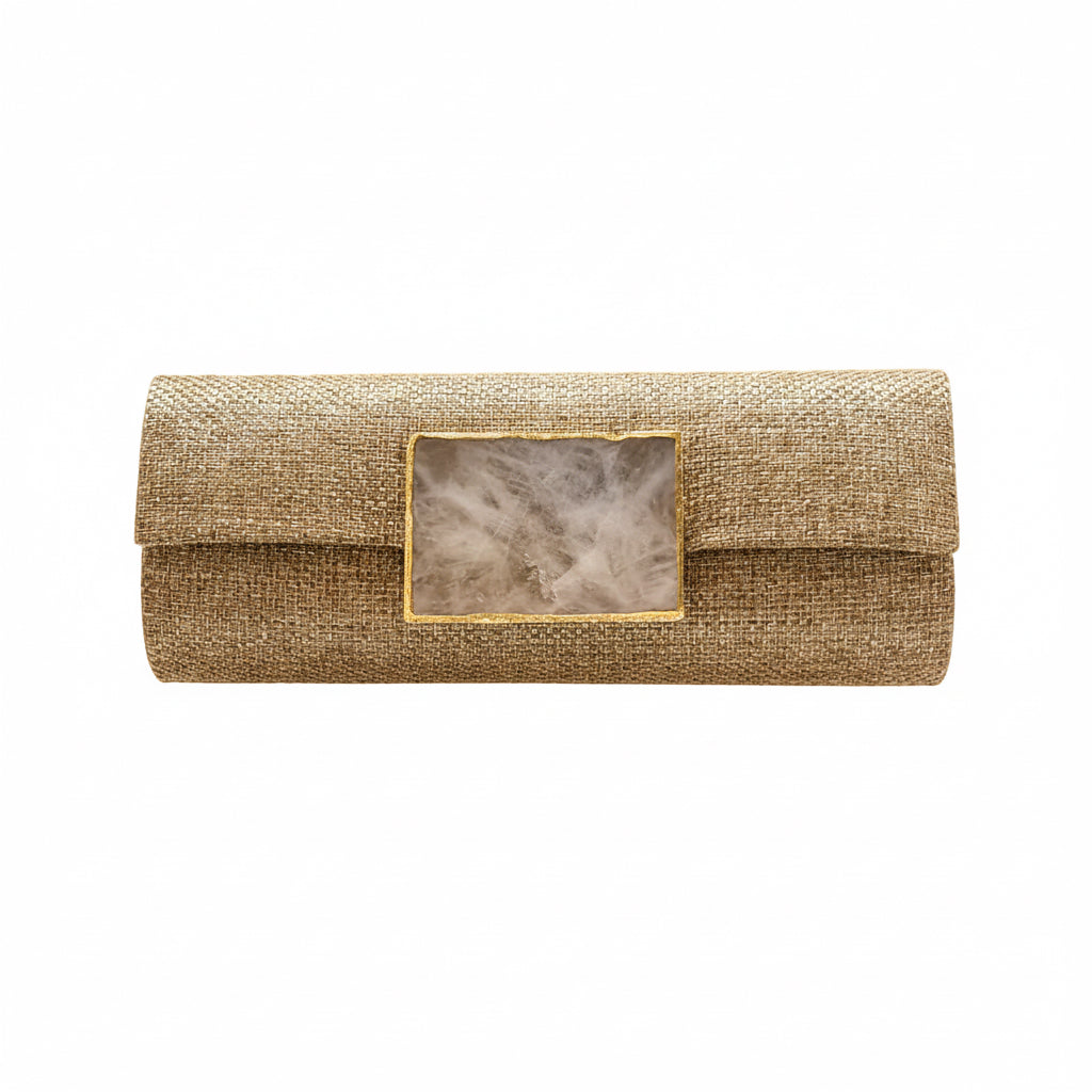 Bolso con ágata rectangular – Fahoma, bijouterie en Uruguay