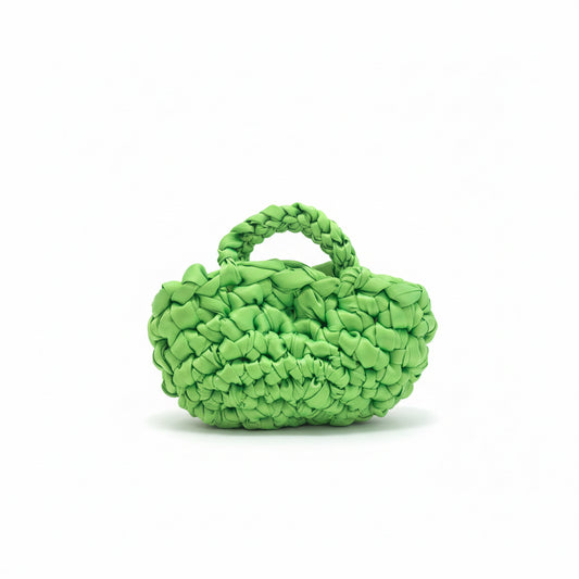Bolso de nudos verde, vista 2 – Fahoma