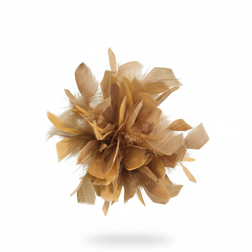 Broche maxi de plumas – Fahoma, bijouterie en Uruguay