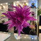Broche flor de pluma