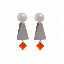 Cargar imagen en el visor de la galería, Caravanas gris y naranja
