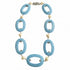 Collar celeste y crema – Fahoma, bijouterie en Uruguay