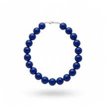Cargar imagen en el visor de la galería, Collar esferas azul
