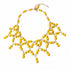 Collar amarillo de cristal – Fahoma, bijouterie en Uruguay