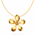 Collar flor con cristal – Fahoma, bijouterie en Uruguay