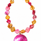 Collar fucsia y naranja – Fahoma, bijouterie en Uruguay