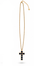 Cargar imagen en el visor de la galería, collar cadena con  cruz de piedra natural 
