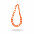 Collar largo naranja – Fahoma, bijouterie en Uruguay