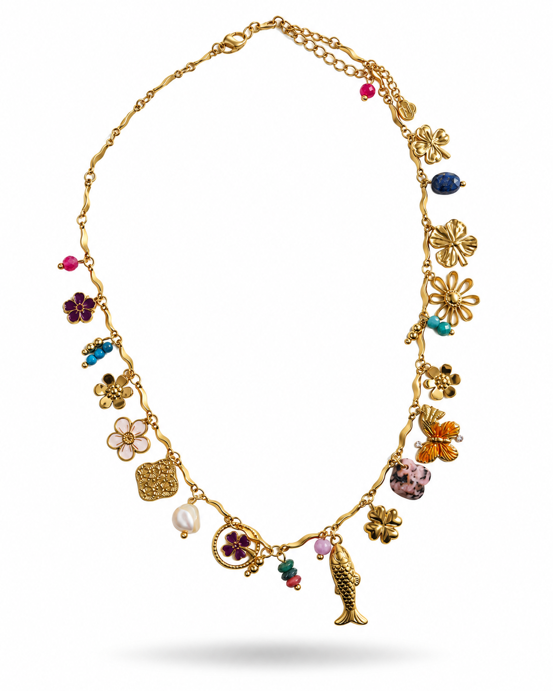Collar mix dijes verano – Fahoma, bijouterie en Uruguay