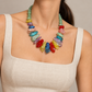Collar multicolor resina tipocristal