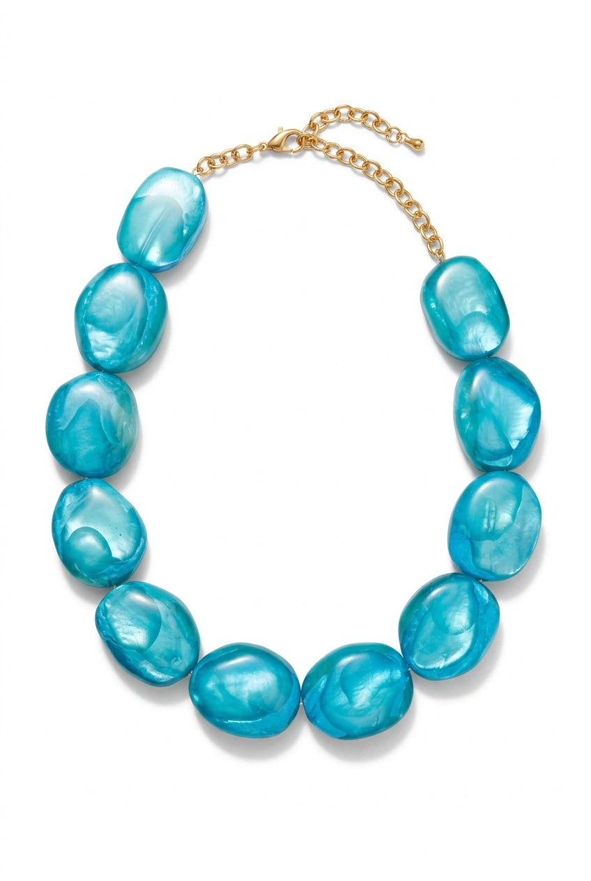 Collar turquesa resina