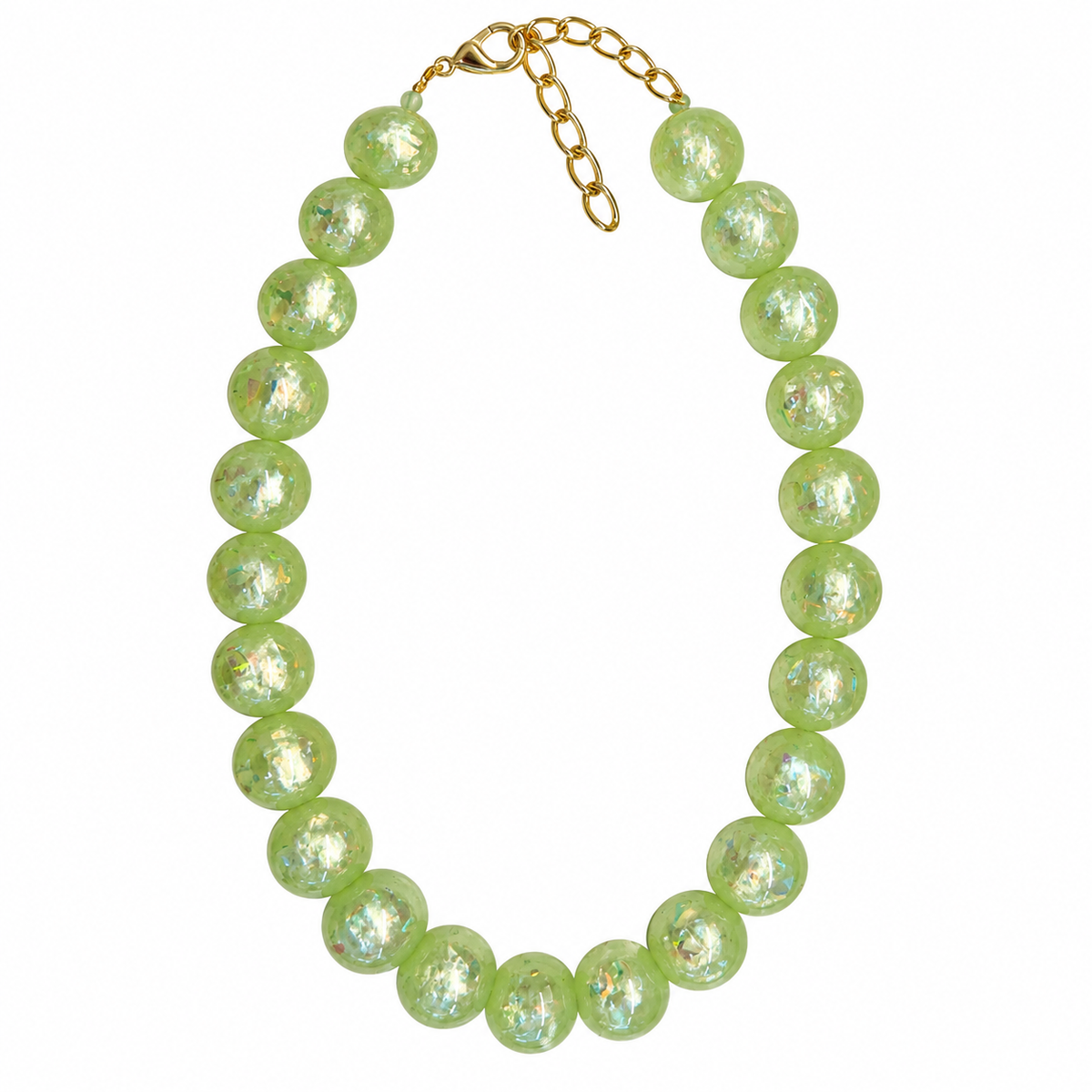 Collar verde lima – Fahoma, bijouterie en Uruguay