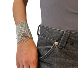 Pulsera malla metalica