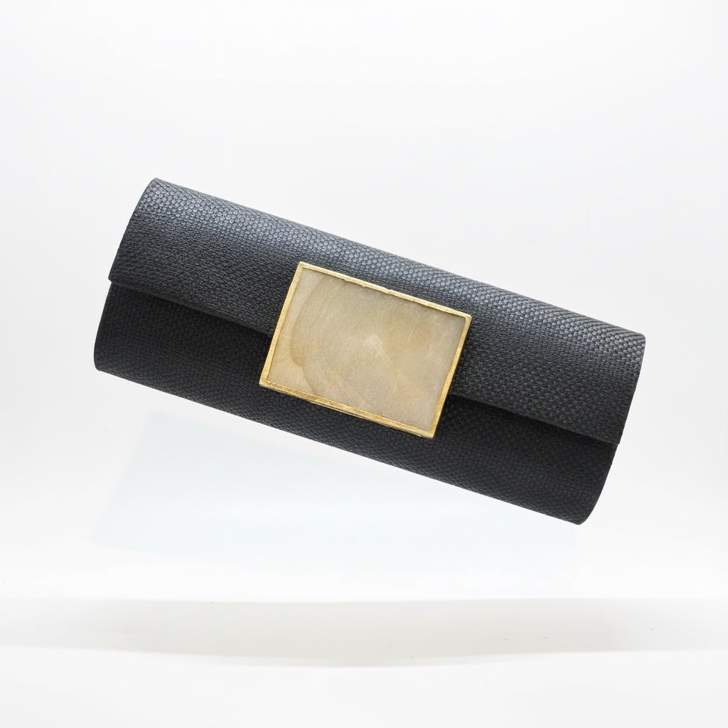 Bolso con ágata rectangular, vista 2 – Fahoma