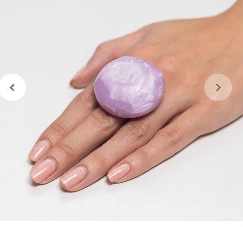 Anillo maxi de resina, vista 3 – Fahoma