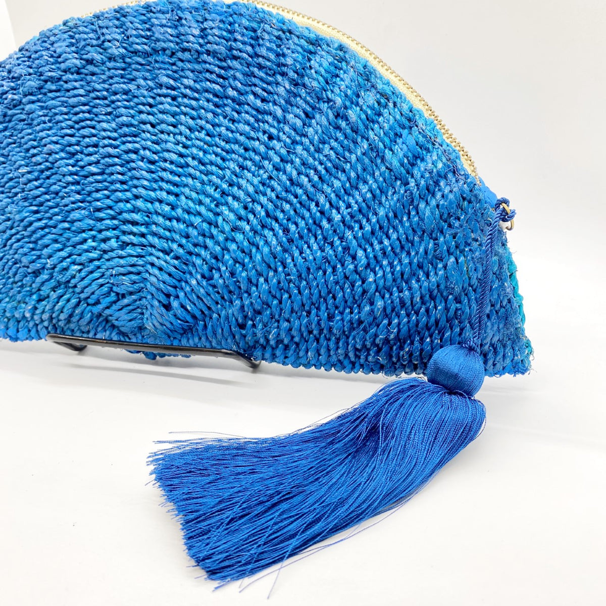Bolso medialuna azul, vista 3 – Fahoma